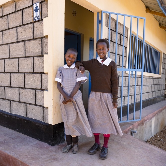 A toilet block in Tanzania