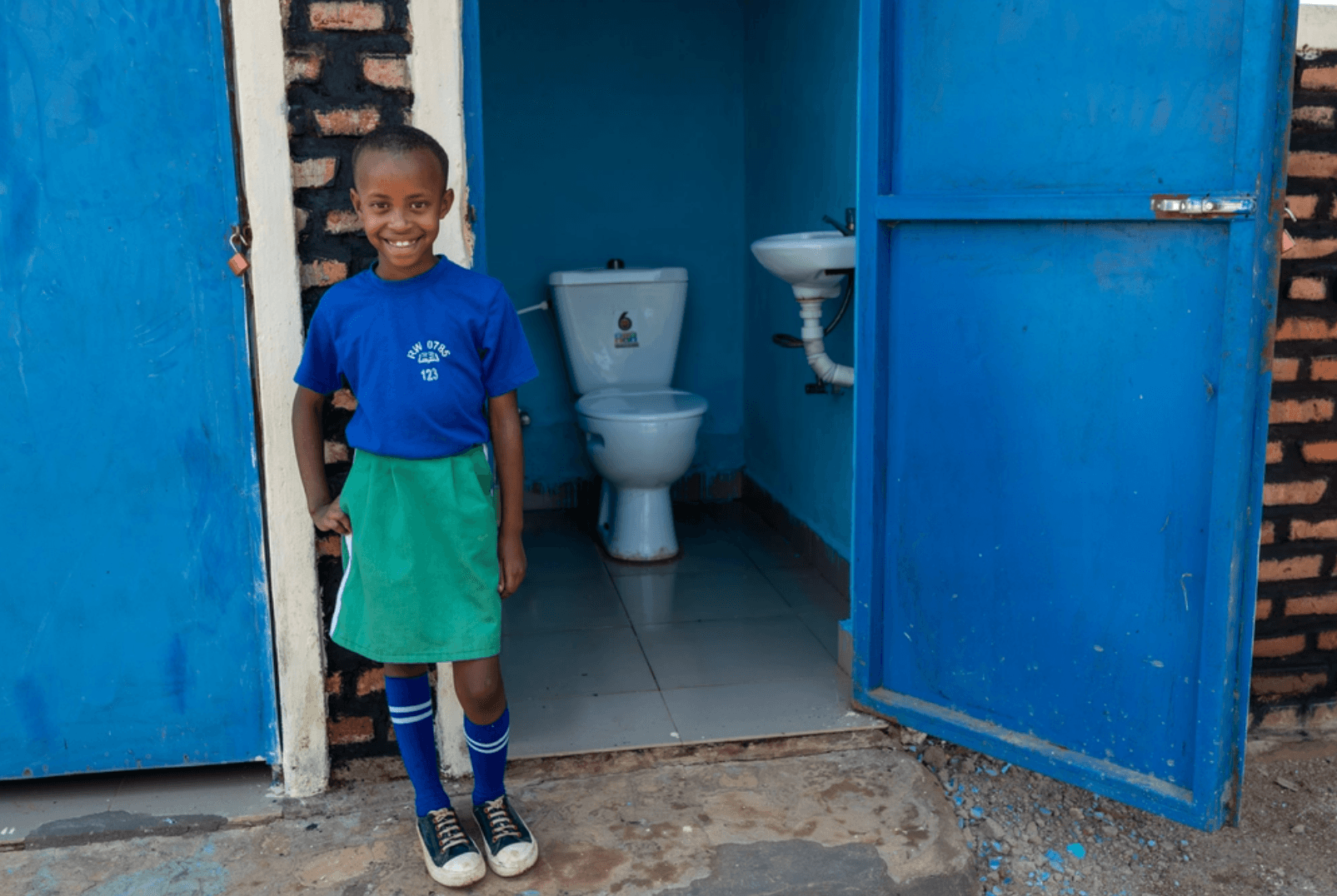 A toilet block