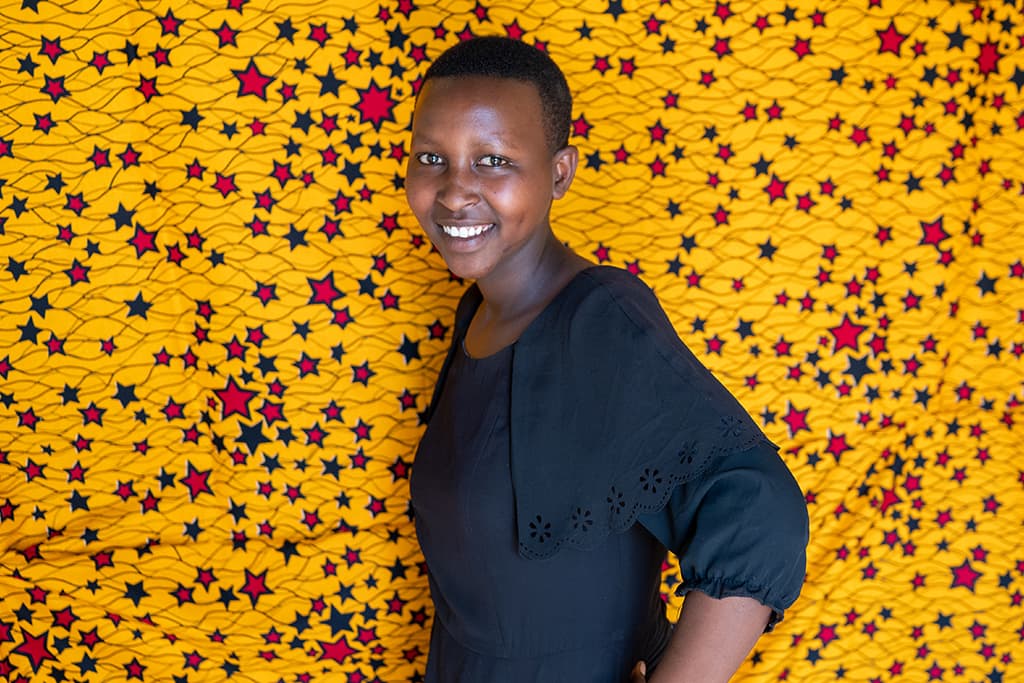 14-year-old Emelyine from Rwanda