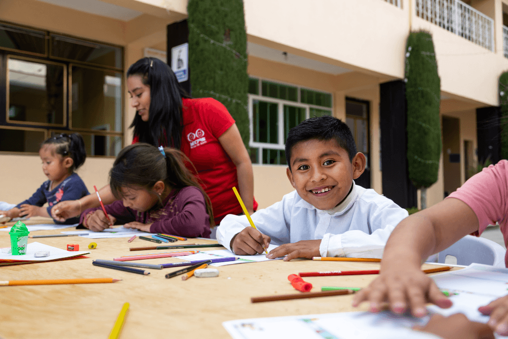 Maritza, Volunteer Tutoring Children