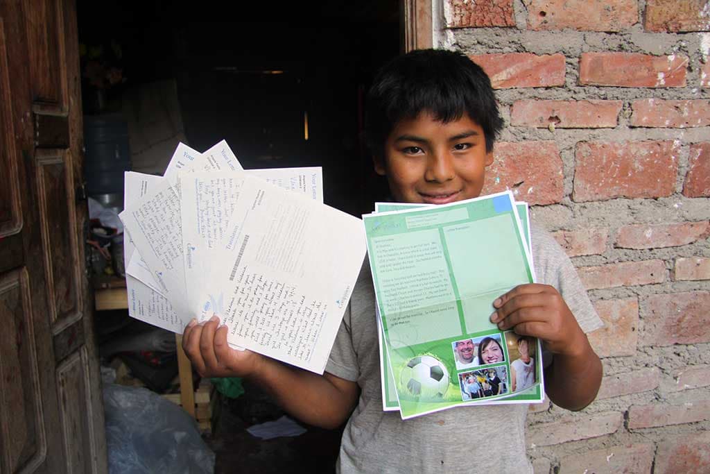 Vladmir holding sponsor letters