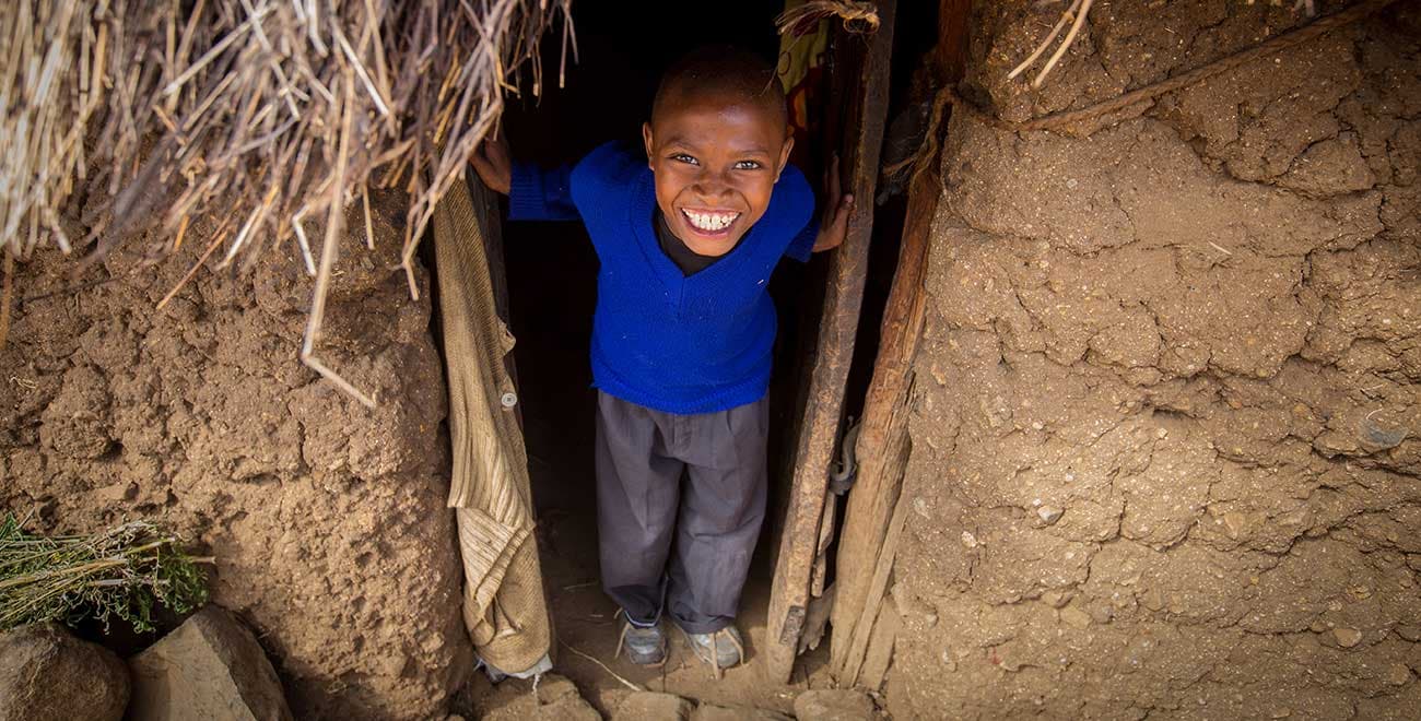 Smiling boy feature