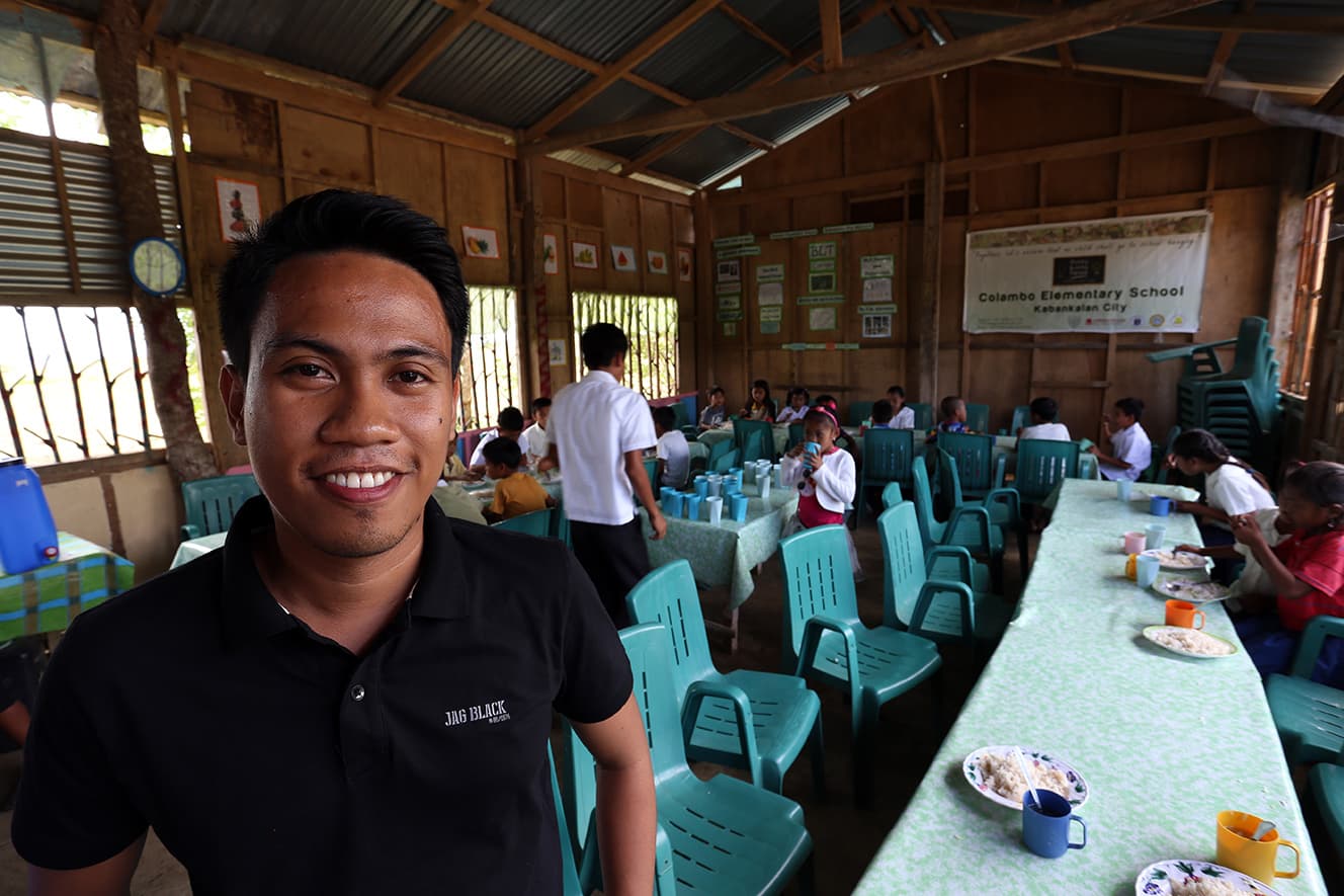 mark anthony teacher in classroom