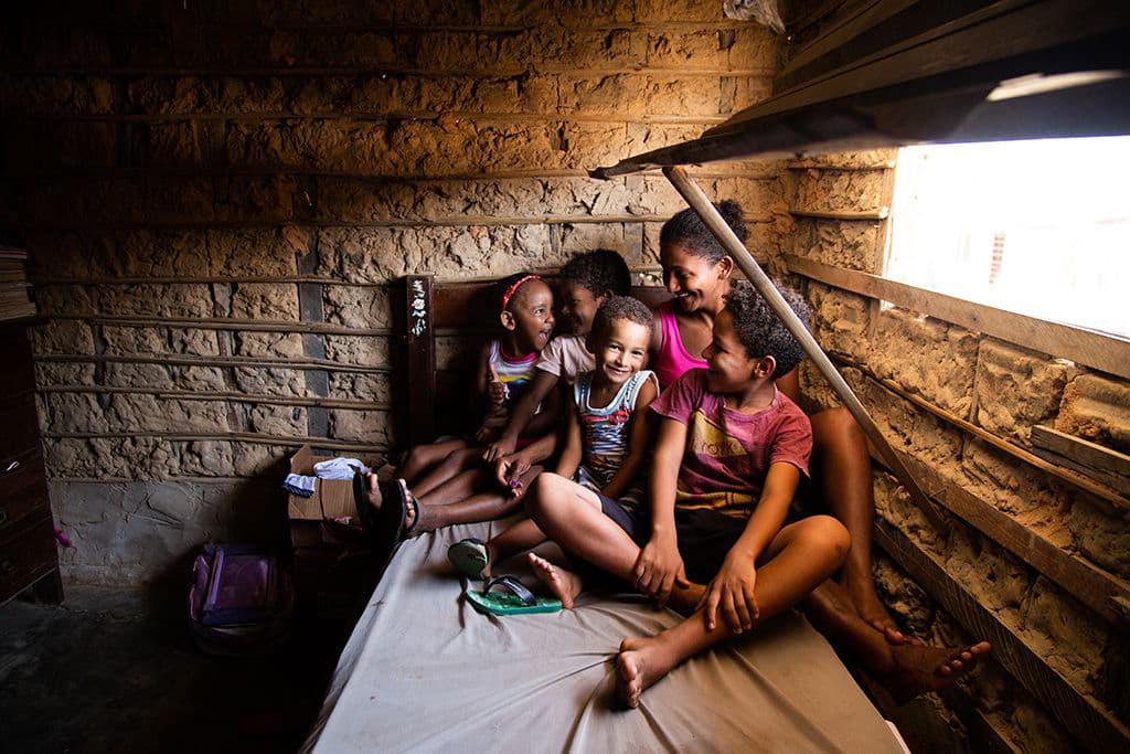 Brazilian family in poverty