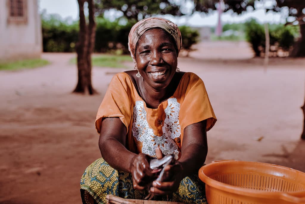 Adjo, cooks in Togo