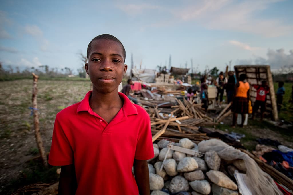 Home destroyed by Hurricane Matthew