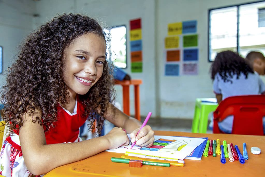 A classroom in Colombia