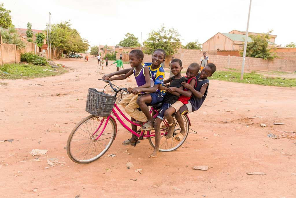 Boys on a bicycle