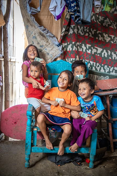 family gaining identity in Ecuador