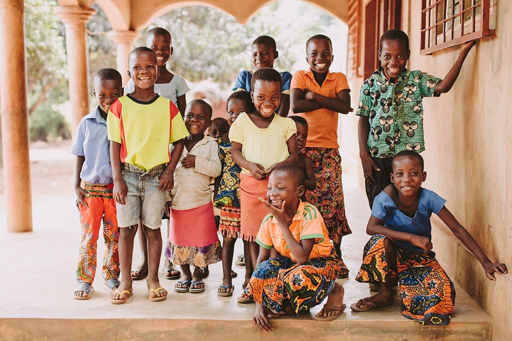 Happy children from Togo
