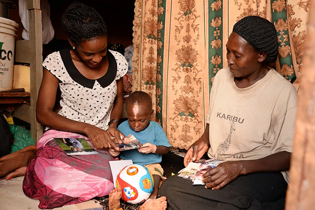 The blue eyed baby no longer abandoned