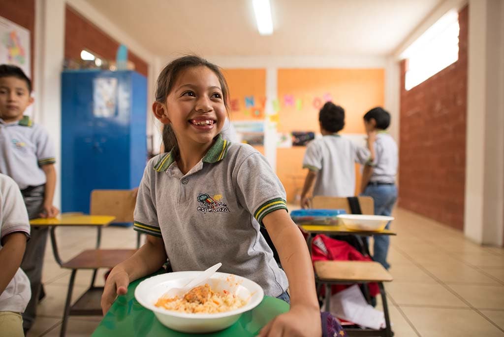 Eating dinner in Guatemala