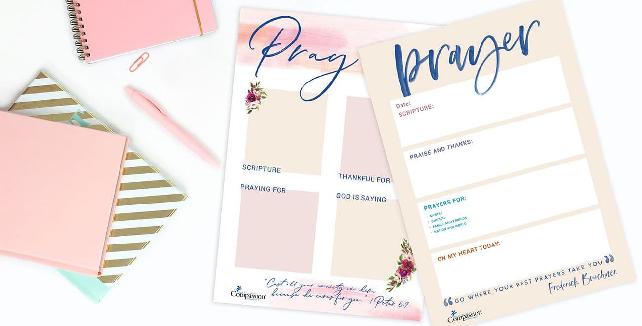 your-free-prayer-journal-templates-compassion-uk for Free Printable Prayer Journal Template Your Free Prayer Journal Templates | Compassion UK for Free Printable Prayer Journal Template