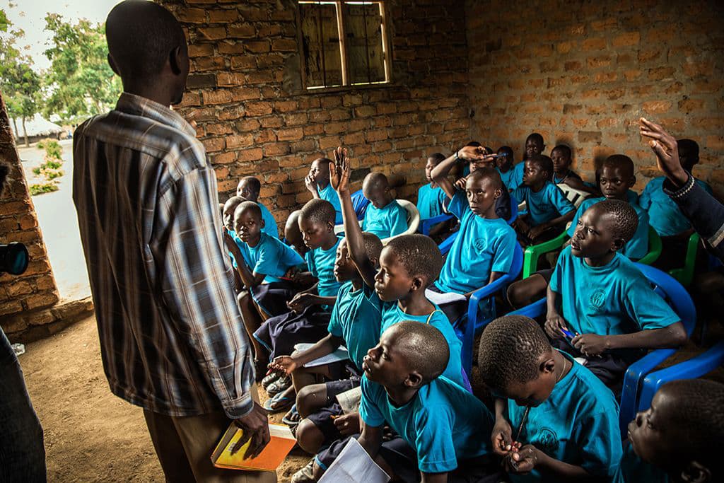 Children in a classroom in Uganda
