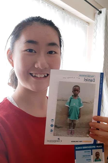 Eden and her sponsored child