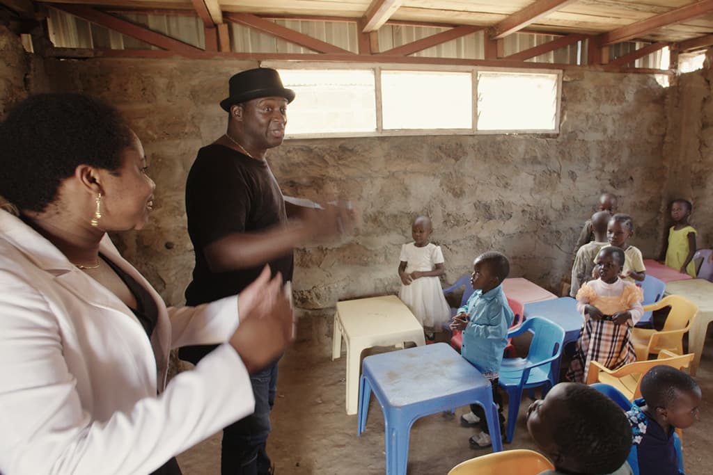 Noel Robinson in Kenya
