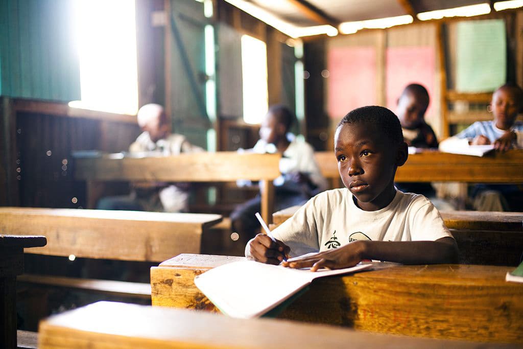 A classroom in Kenya