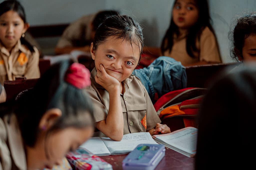 At school in Indonesia