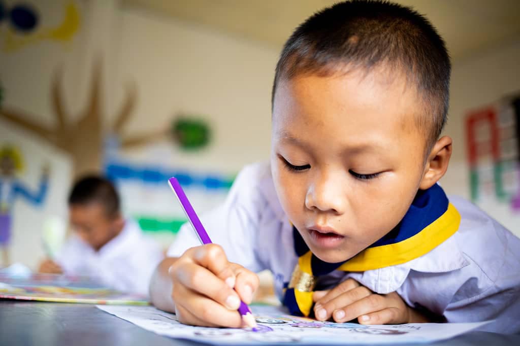 Back at school in Thailand