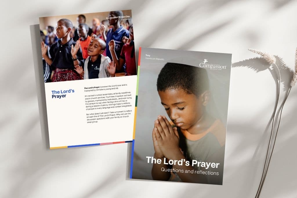 Lord's prayer devotional from Compassion UK.