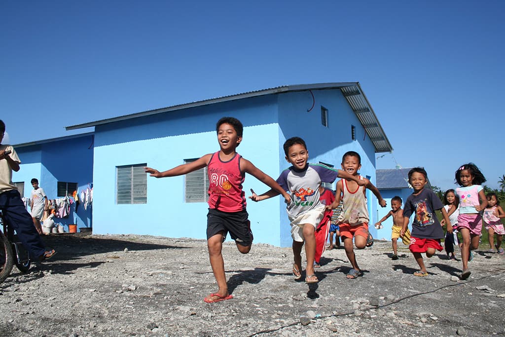 Boys running the Philippines