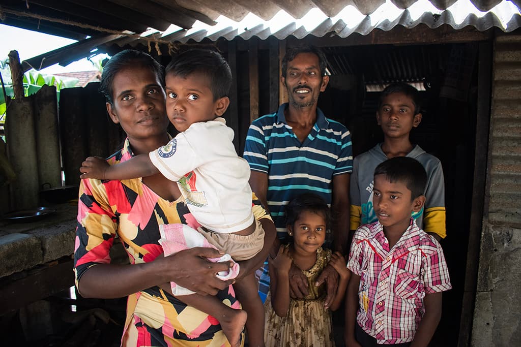 Devaki's family inside their home