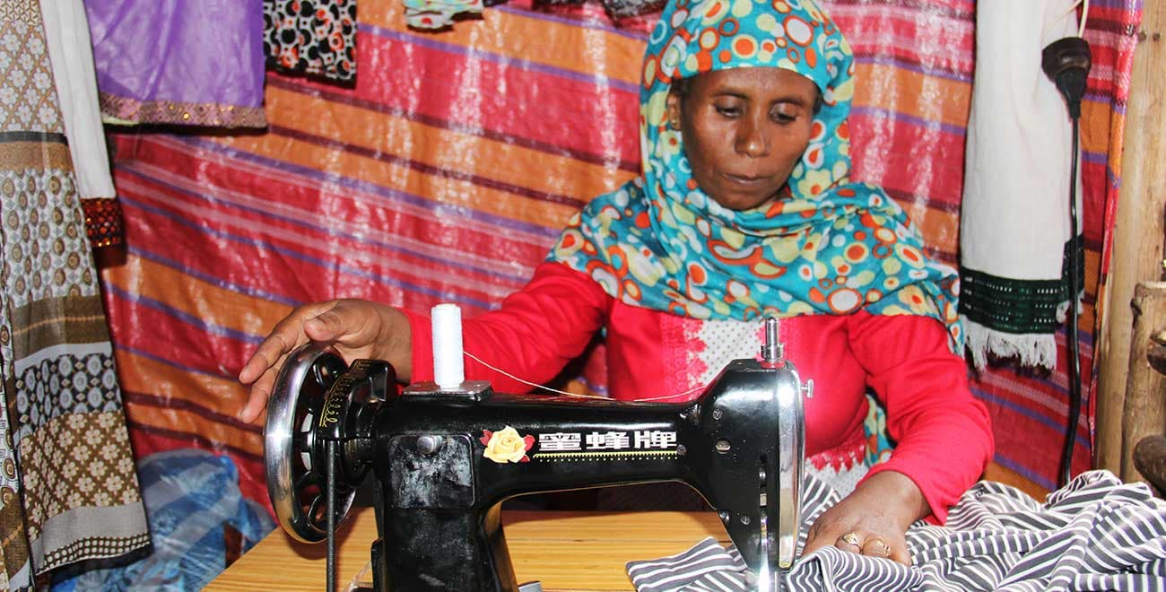 Sewing in Ethiopia