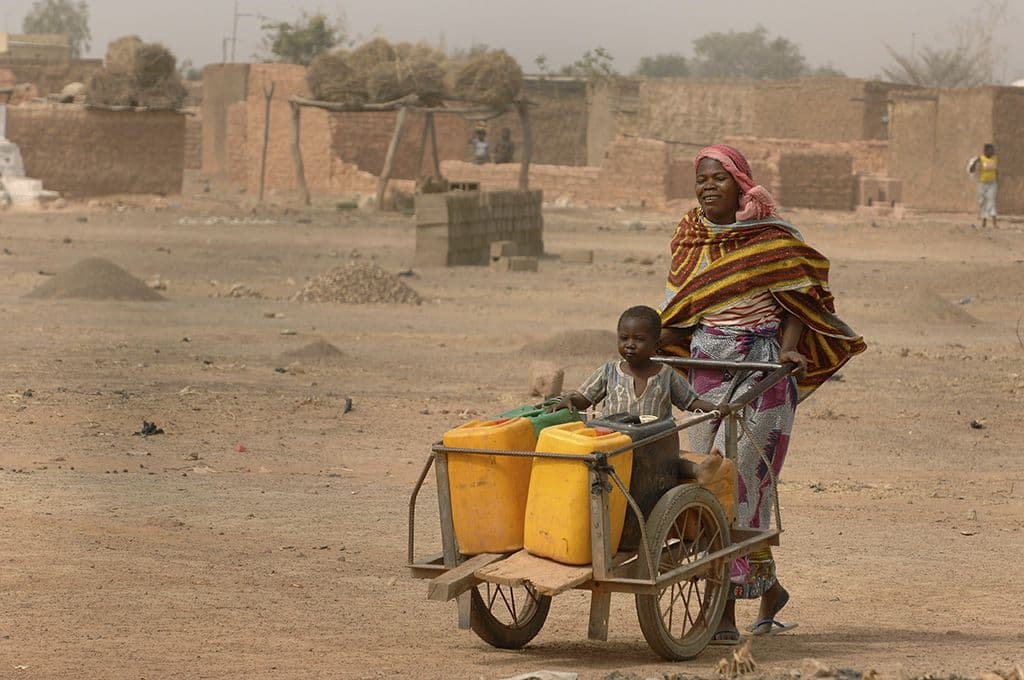 travelling to collect water