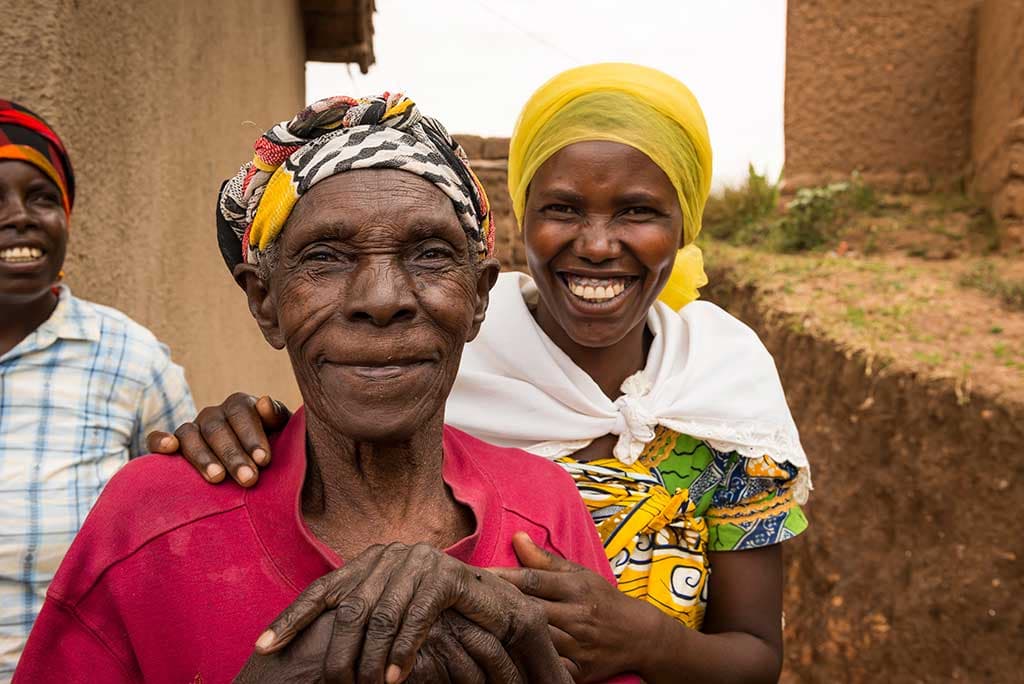 Smiling ladies in Rwanda