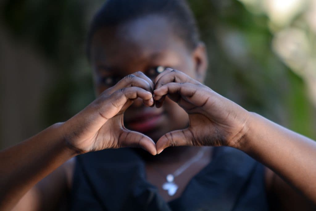 Child with heart
