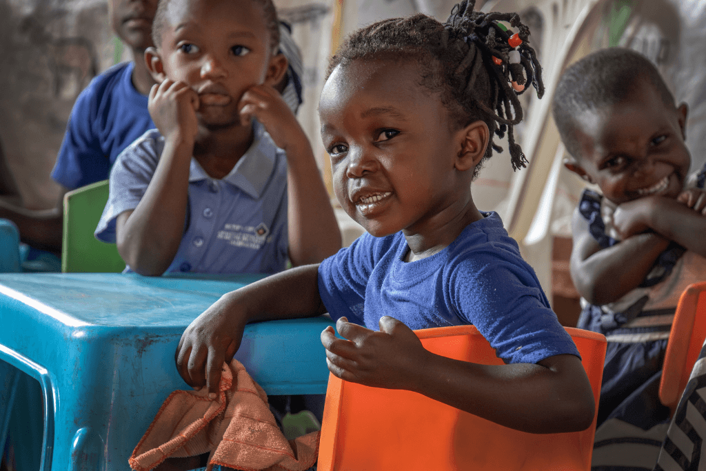 Children in a classroom