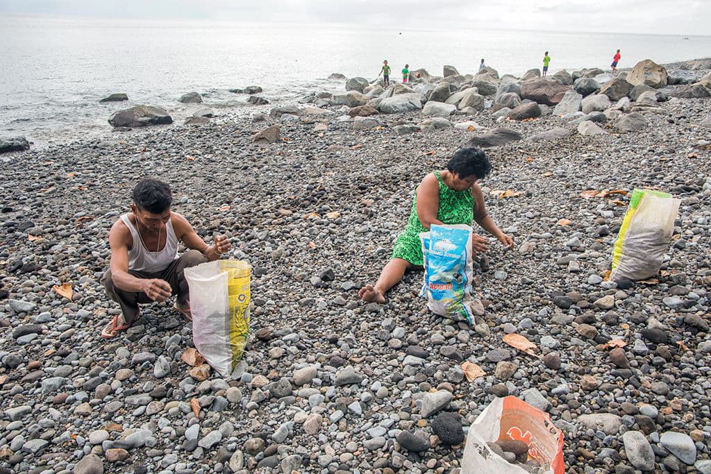 rock breaking in Indonesia