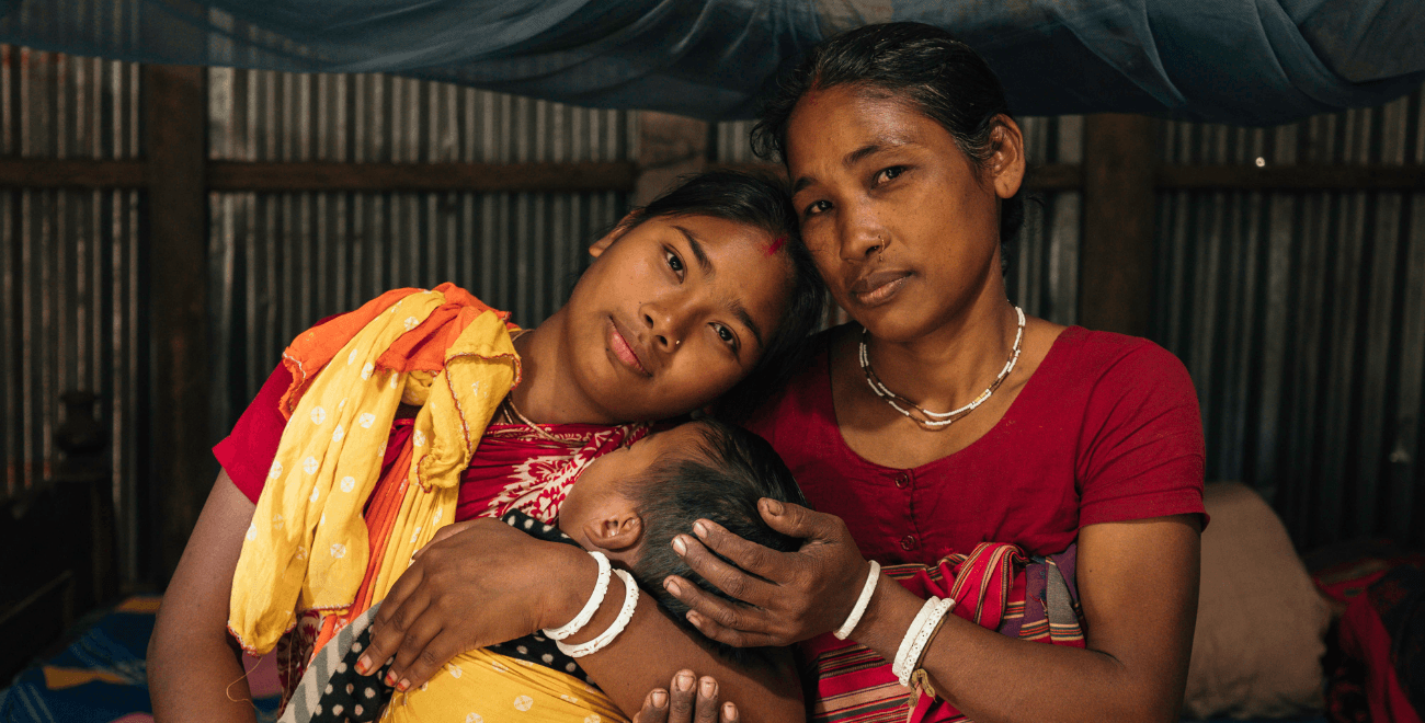 Minita mother to Kohima with her baby Joy