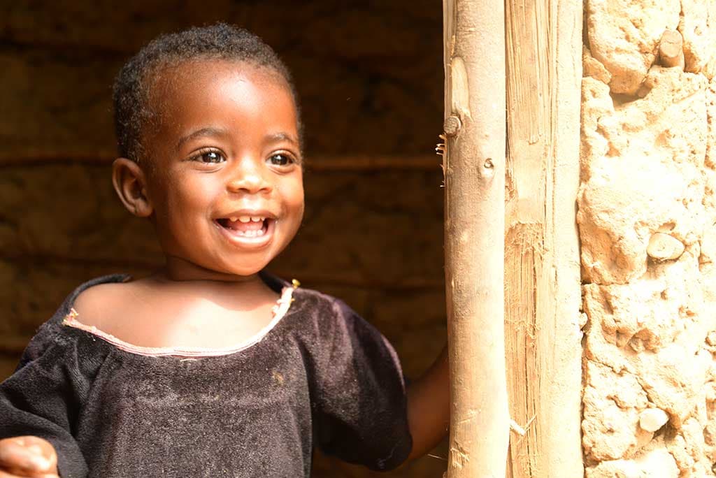 Girl smiling in August