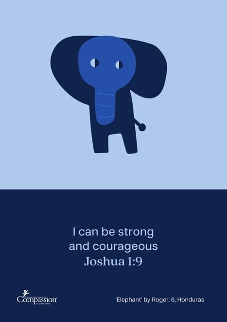 I can be strong and courageous affirmation