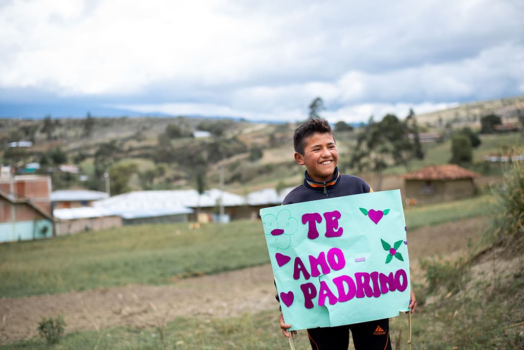 boy with sign