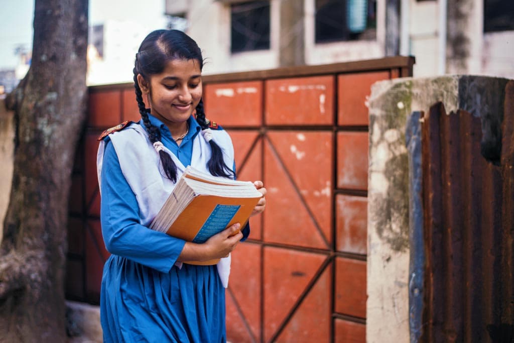 14-year-old Tisha is protesting against child marriage