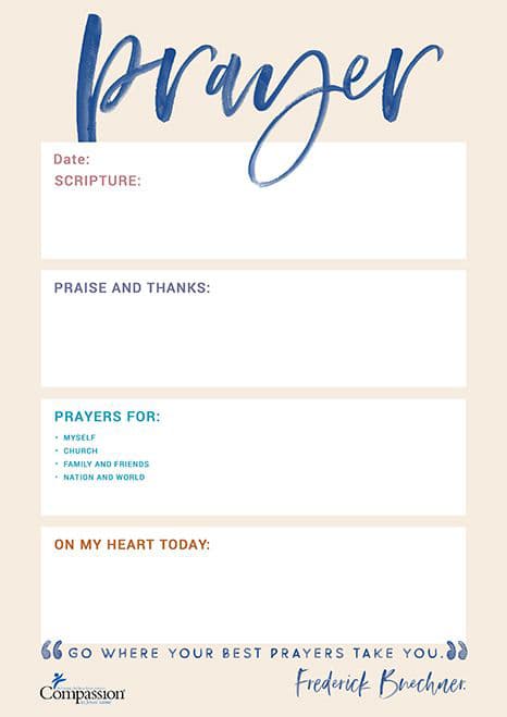 prayer journal