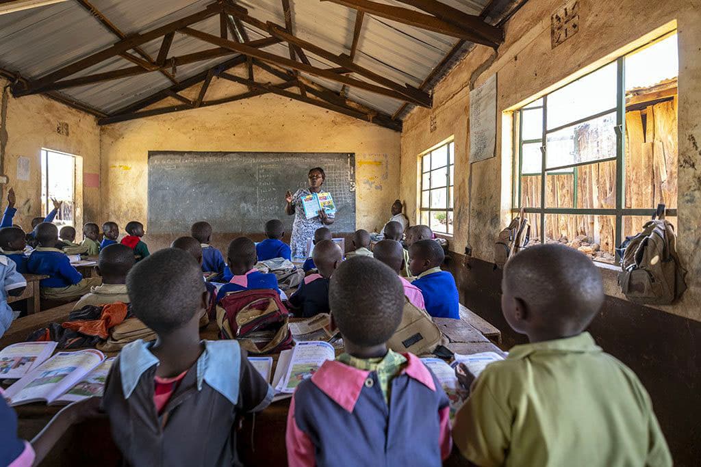 A classroom in Kenya