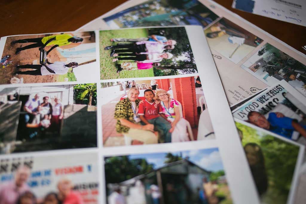 Photos of sponsored children