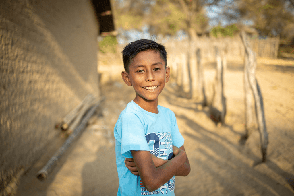 Emanuel loves Christmas at his Compassion Project