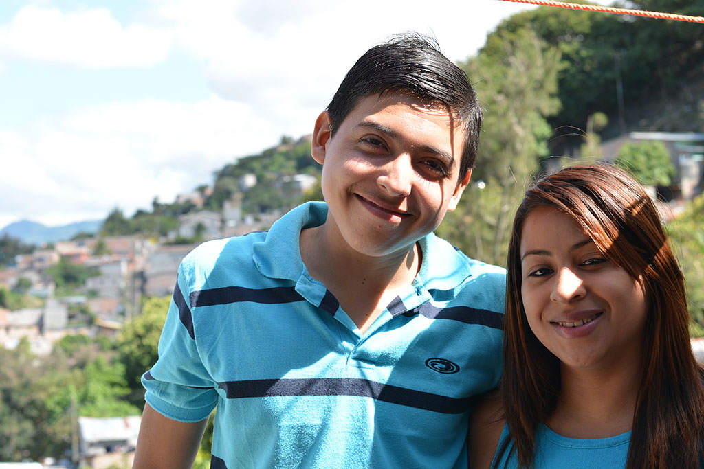 Brother and sister in Honduras