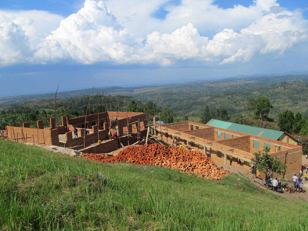 Classroom building in Uganda