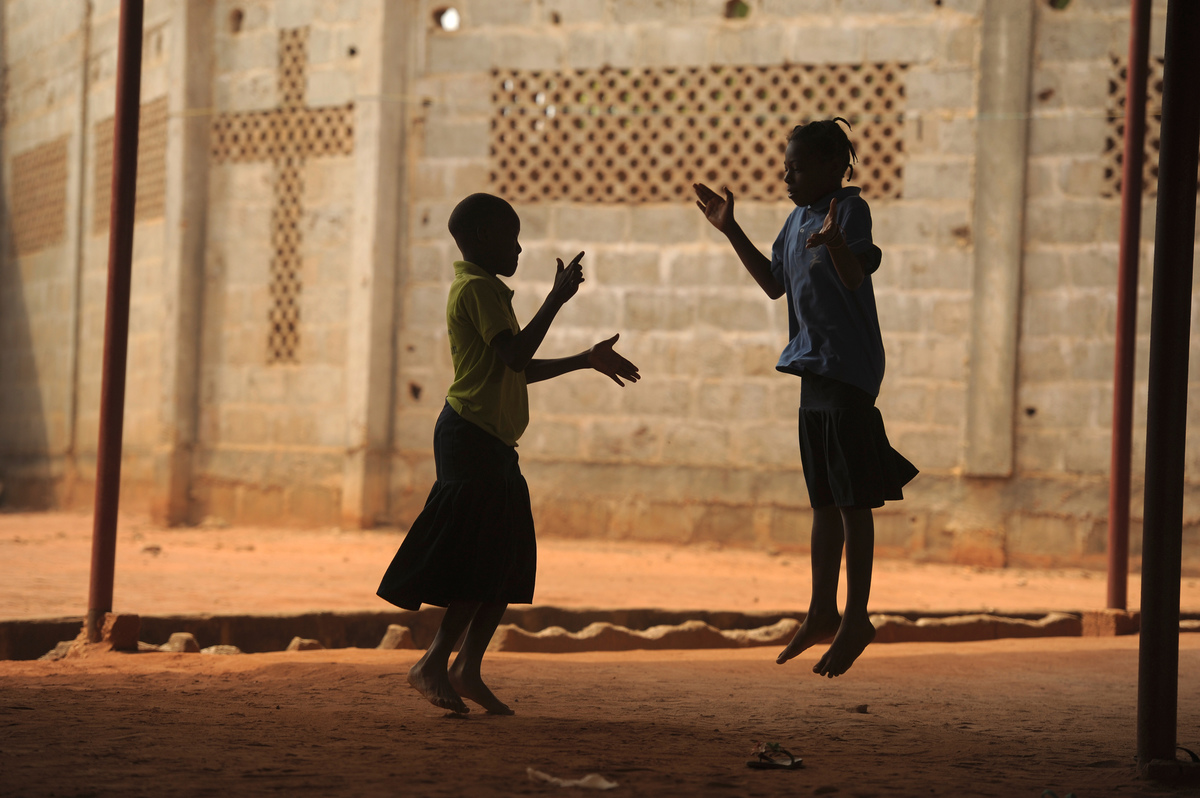 Girls in Togo