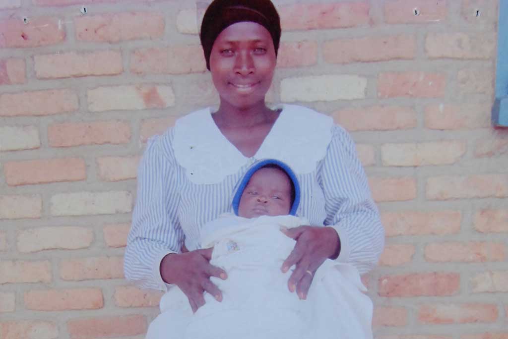 Rwandan mum and baby