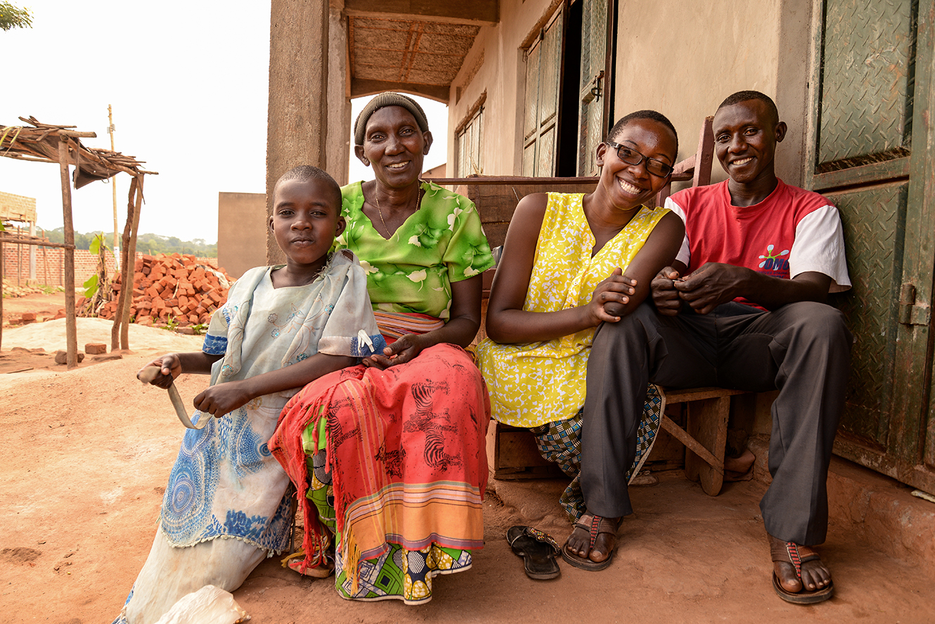 family in Rwanda