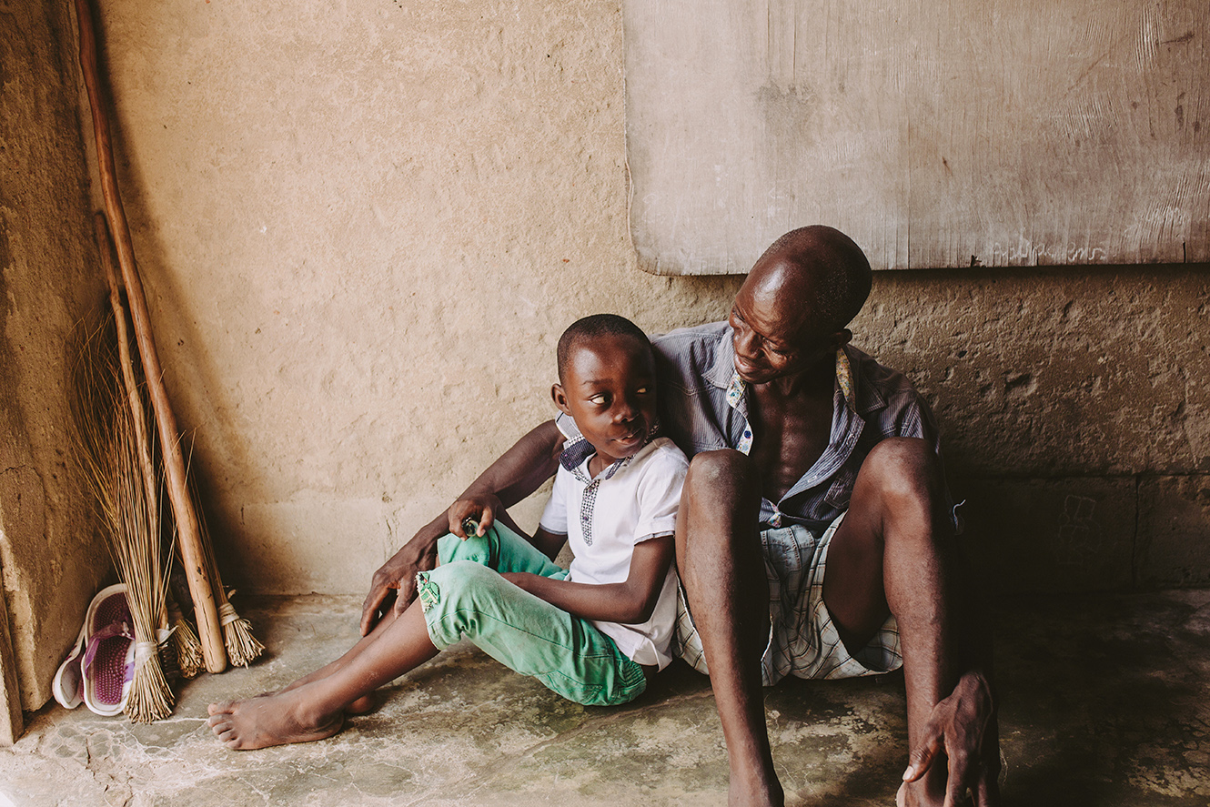 father and son in Togo
