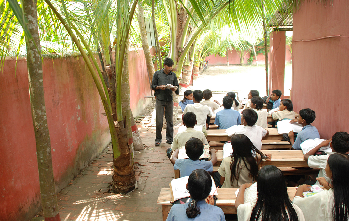 xvier teacher outside class bangladesh