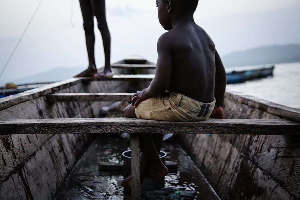 child slavery on Lake Volta