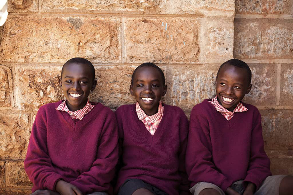 boys in school uniform Kenya